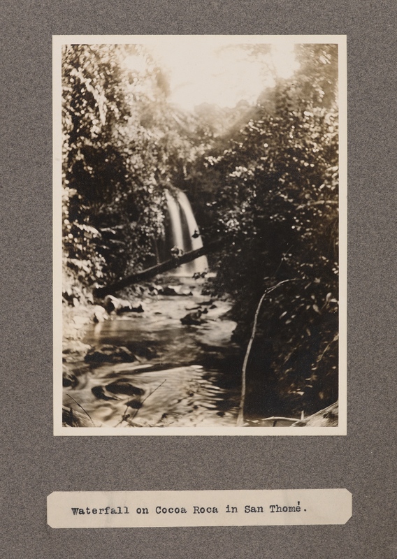 Waterfall on Cocoa Roça in San Thomé