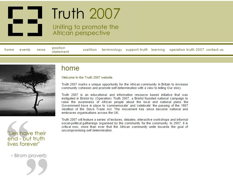 Truth 2007: Uniting to promote the African perspective