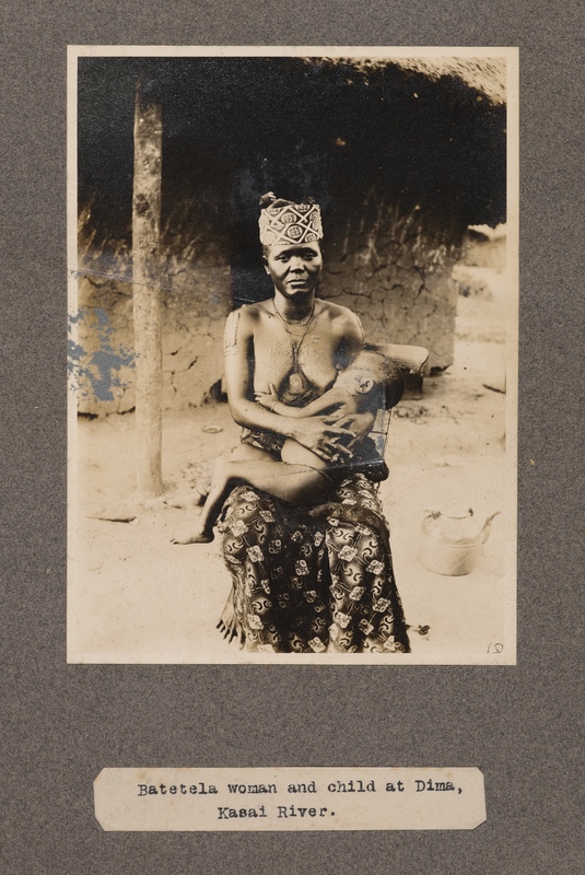 Batetela woman and child at Dima, Kasai River