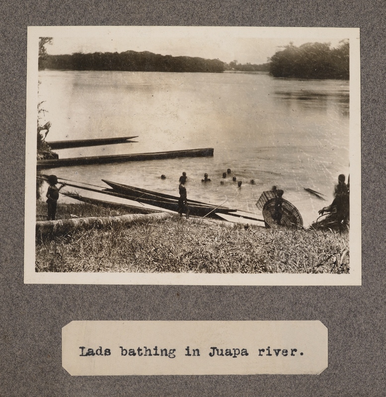 Lads bathing in Juapa River