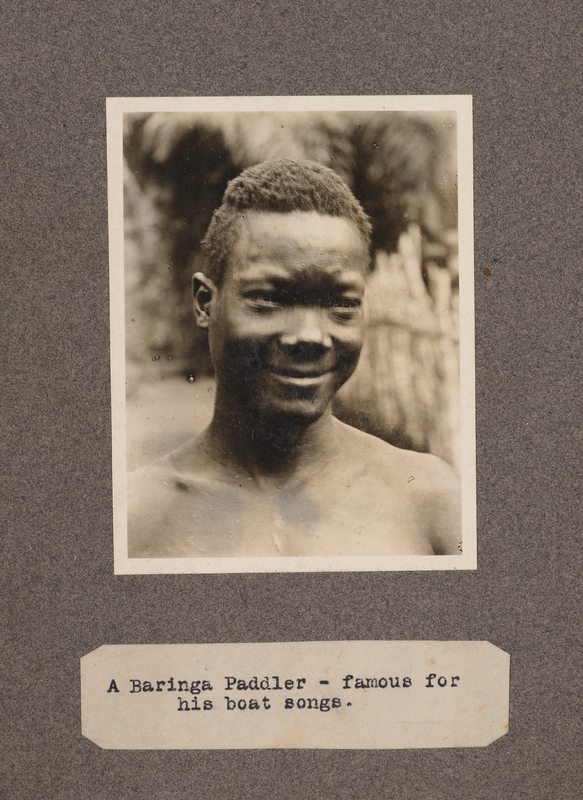 A Baringa paddler – famous for his boat songs