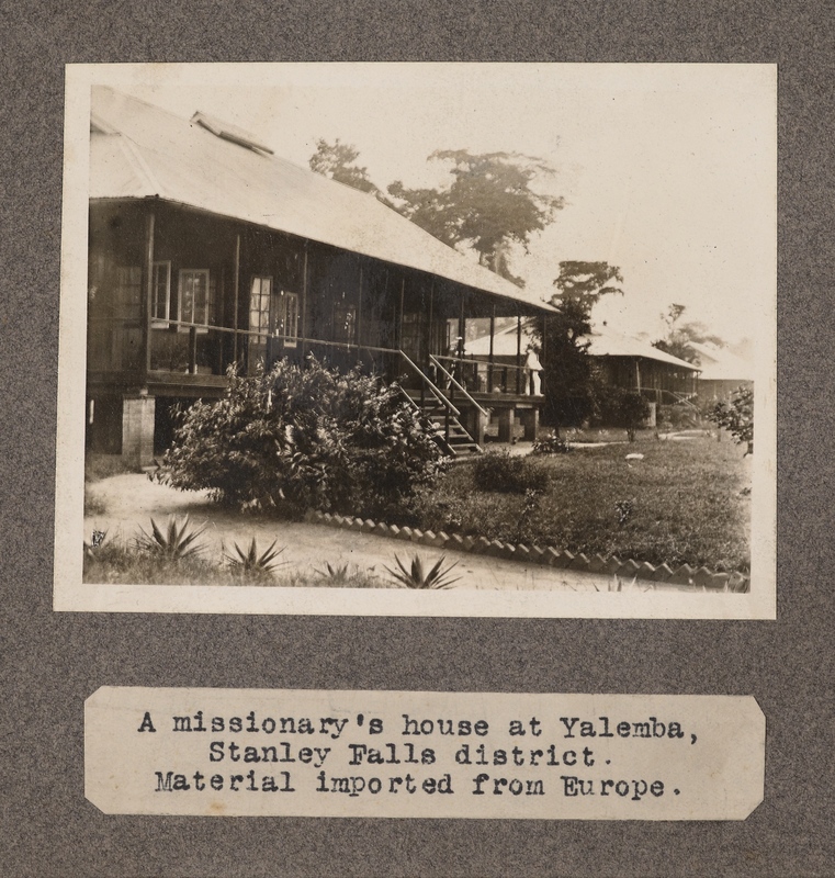 A missionary's house at Yalemba, Stanley Falls District. Material imported from Europe