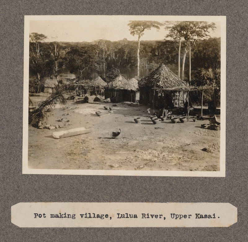 Pot making village, Lulua River, upper Kasai