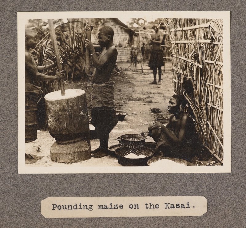 Pounding maize on the Kasai