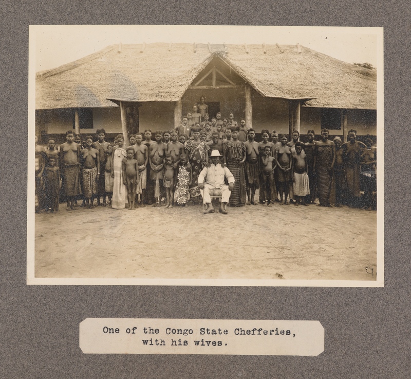 One of the Congo state chefferies with his wives