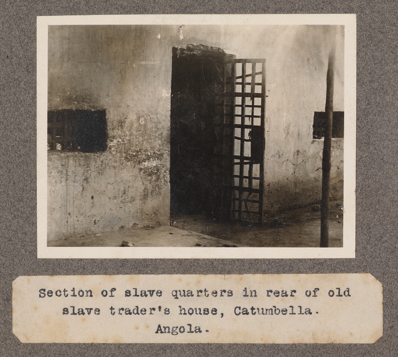 Section of slave quarters in the rear of old slave trader's house, Catumbella. Angola.