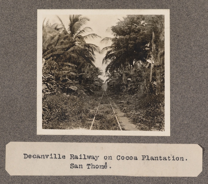 Decanville Railway on Cocoa Plantation. San Tomè.