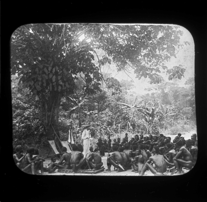 British Missionaries Preaching in the Congo