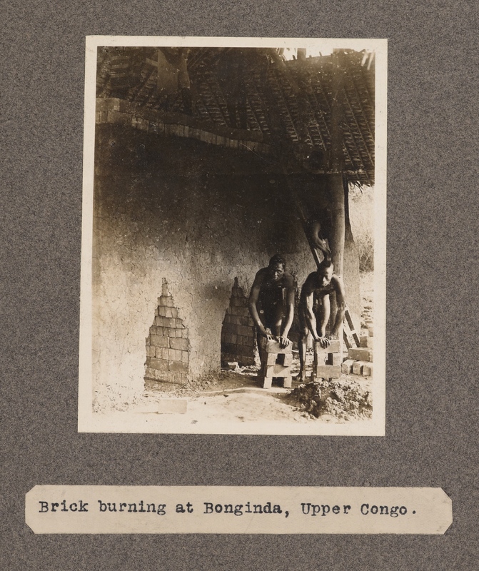 Brick burning at Bonginda, upper Congo