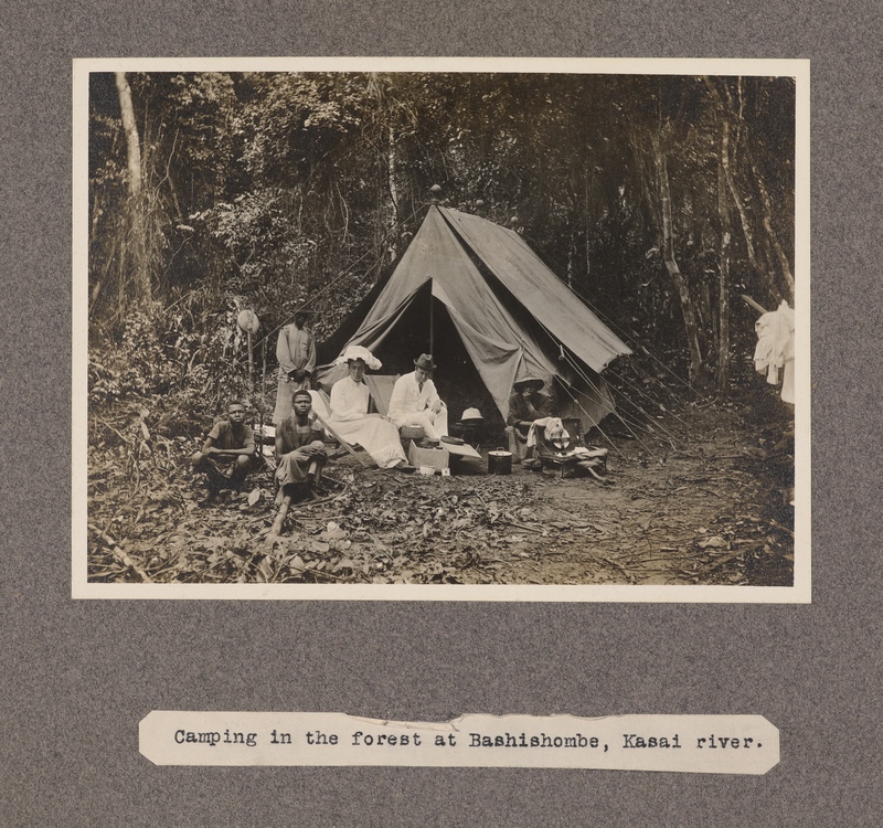 Camping in the forest at Bashishombe, Kasai River