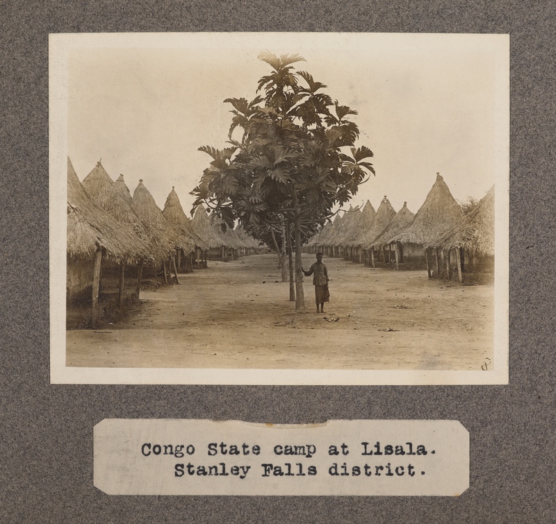 Congo state camp at Lisala. Stanley Falls District