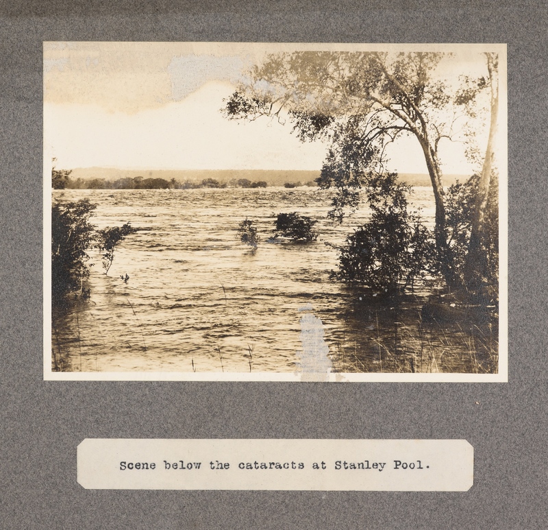 Scene below the cataracts at Stanley Pool