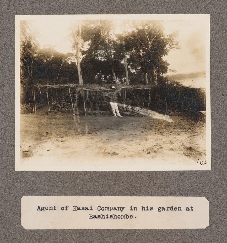 Agent of Kasai Company in his garden at Bashishombe