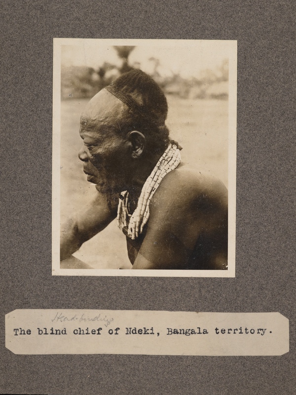 The blind chief of Ndeki, Bangala territory