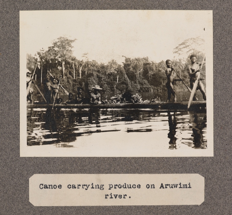 Canoe carrying produce on Aruwimi River