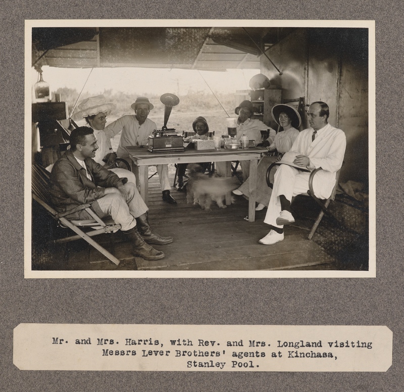 Mr. and Mrs. Harris, with Rev. and Mrs. Longland visiting Messrs. Lever Brothers' agents at Kinchasa, Stanley Pool