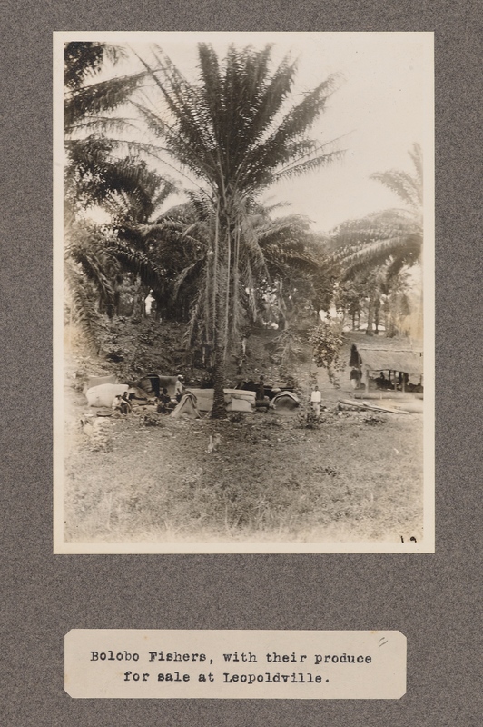 Bolobo fishers, with their produce for sale at Leopoldville