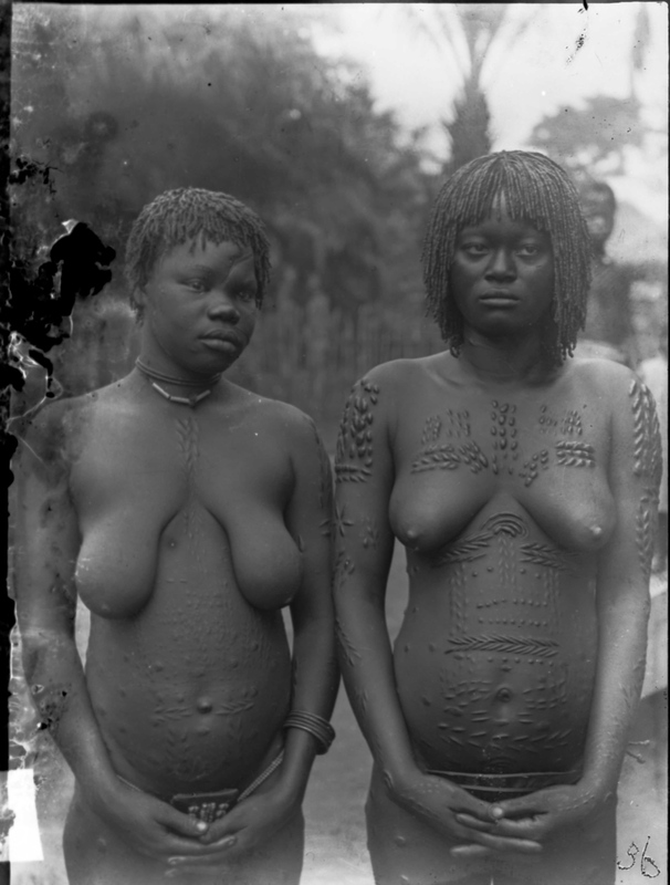 Two African Women with Traditional Scarification