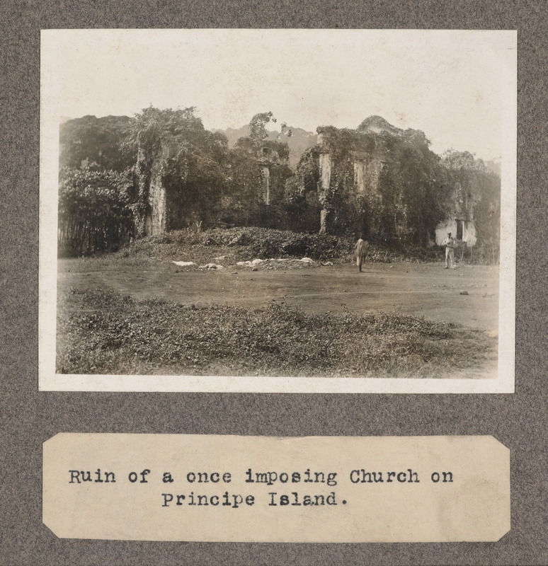 Ruin of a once imposing church on Principe Island