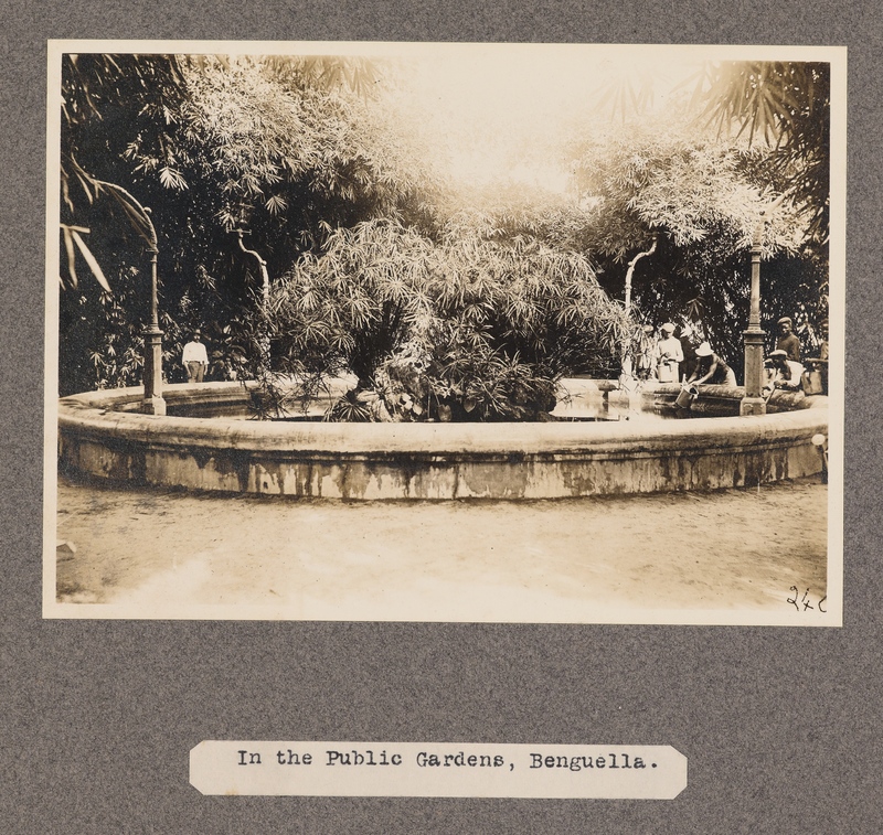 In the public gardens, Benguella