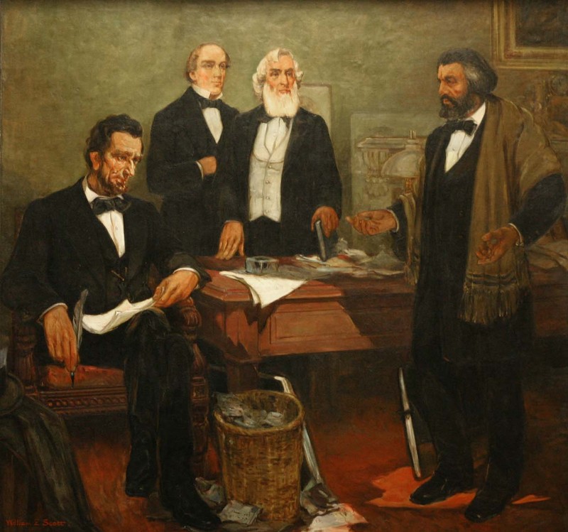 Frederick Douglass Appealing to President Lincoln