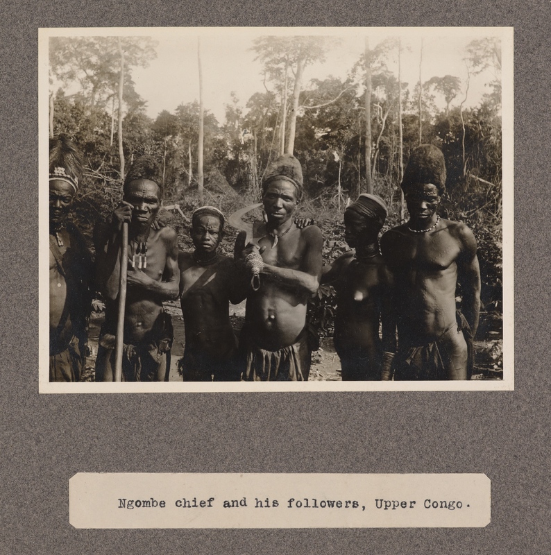 Ngombe chief and his followers, upper Congo