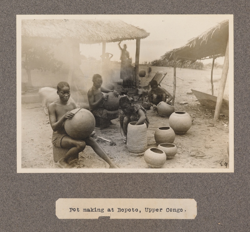 Pot making at Bopoto, upper Congo