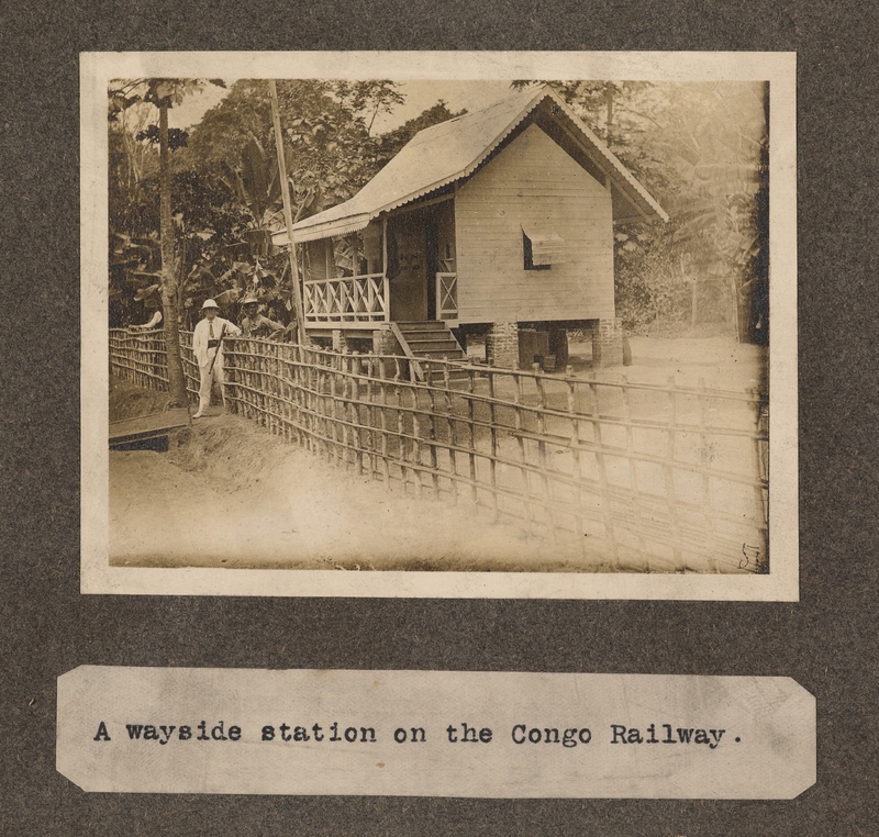 A wayside station on the Congo railway