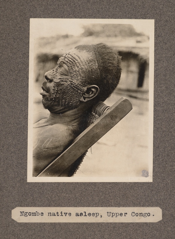 Ngombe native asleep, upper Congo