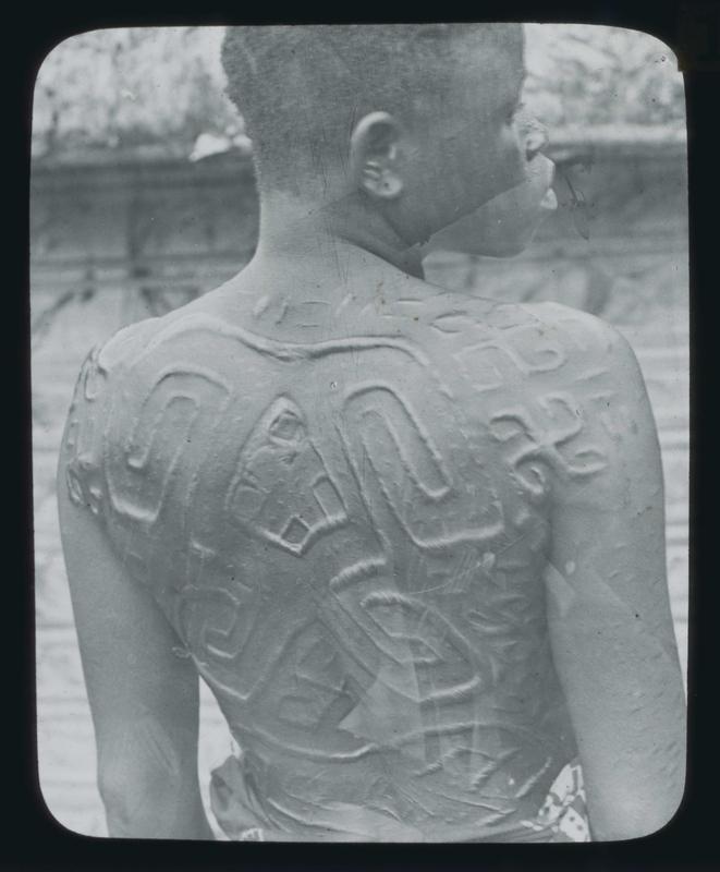 African Woman with Traditional Scarification 