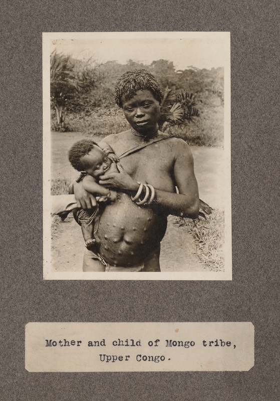 Mother and child of Mongo tribe, upper Congo