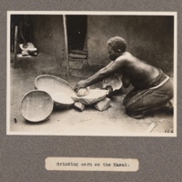 Grinding corn on the Kasai