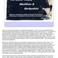 Derbyshire Slavery Project