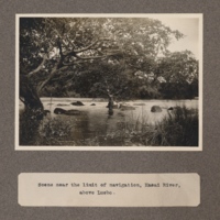 Scene near the limit of navigation, Kasai River, above Luebo