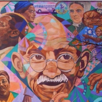 David Fichter, Freedom Quilt Mural, painted for the Rainbow Coalition during the DNC, 92 Piedmont Ave (Black Neighborhood), Atlanta, 1988 (2).jpg