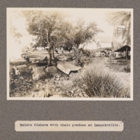 Bolobo fishers with their produce at Leopoldville