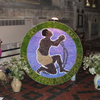 2007 Wirksworth Well Dressing St Marys Church Well.JPG