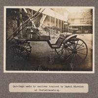 Carriage made by natives trained by Basel Mission at Christiansborg