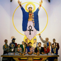 Maurice Myron, Last Supper, Union Temple Baptist Church, 1225 W. Street SE (Black Neighborhood), Washington, DC, 1990.jpg