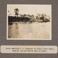 Group awaiting S. S. Lapsley at Luebo, upper Kasai, when Mr. and Mrs. Harris were on board