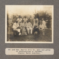 Mr. and Mrs. Harris with Dr. Anet and group of missionaries at Yalemba, Stanley Falls District