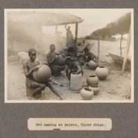 Pot making at Bopoto, upper Congo