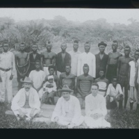 John Harris, Alice Seeley Harris, Rev. Edgar Stannard with the Congolese 